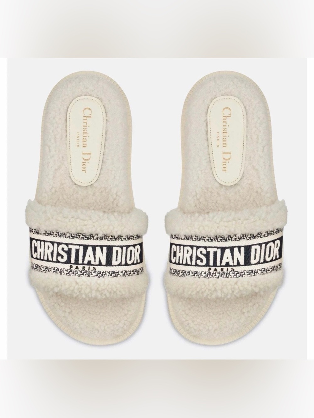 Dior Fluffy Slides